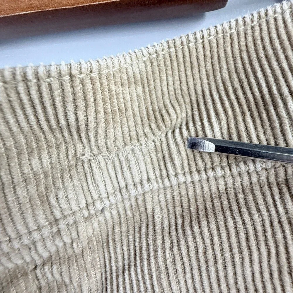 Birdwell Beach Britches Shorts Mens 41 Beige Corduroy USA Surf Button Fly